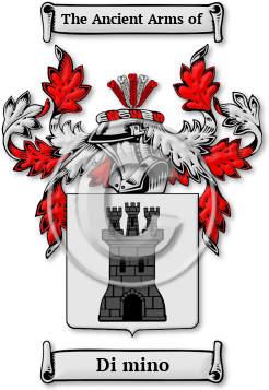 Di mino Family Crest Download (jpg) Legacy Series - 150 DPI